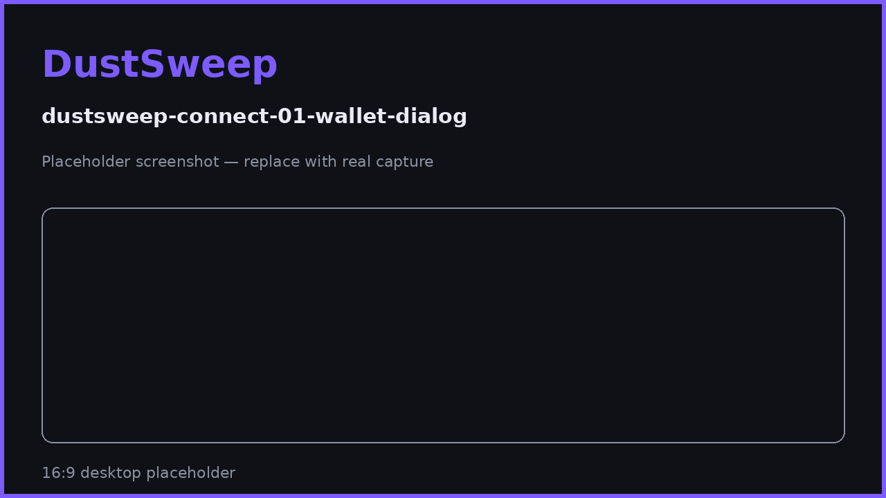 Wallet connection dialog with common wallet options.